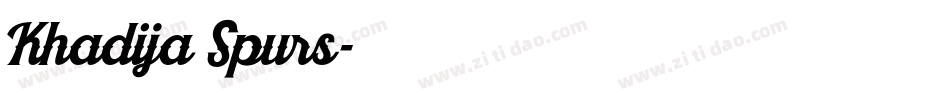 Khadija Spurs字体转换